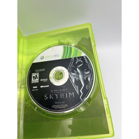 The Elder Scrolls V 5 Skyrim (Xbox 360, 2011) Clean Tested Working - Free Ship - Picture 3 of 4
